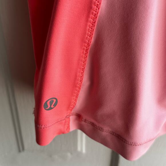 Lululemon Run Pace Tank Bleached Coral Pop Orange Ocean Stripe Bleached - Picture 6 of 7